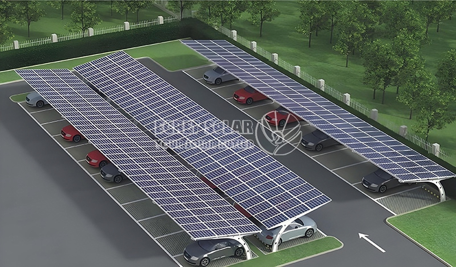 Carport Solar Keluli Karbon: Penggerak untuk Masa Depan Hijau