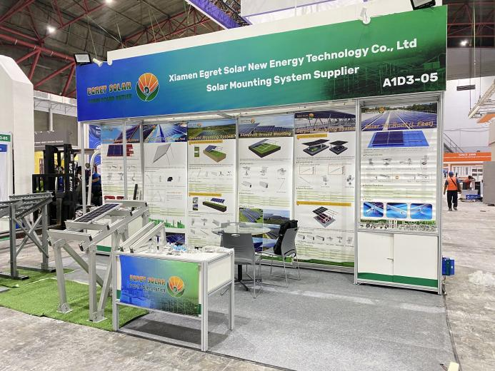 Egret Solar Mounting Bracket Bersinar di Solartech Indonesia 2026