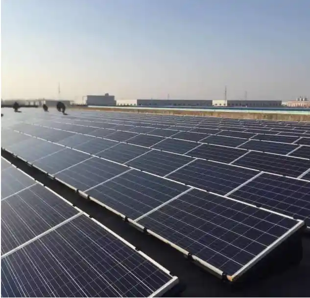 Pendakap Solar Ballsted Plastik HDPE