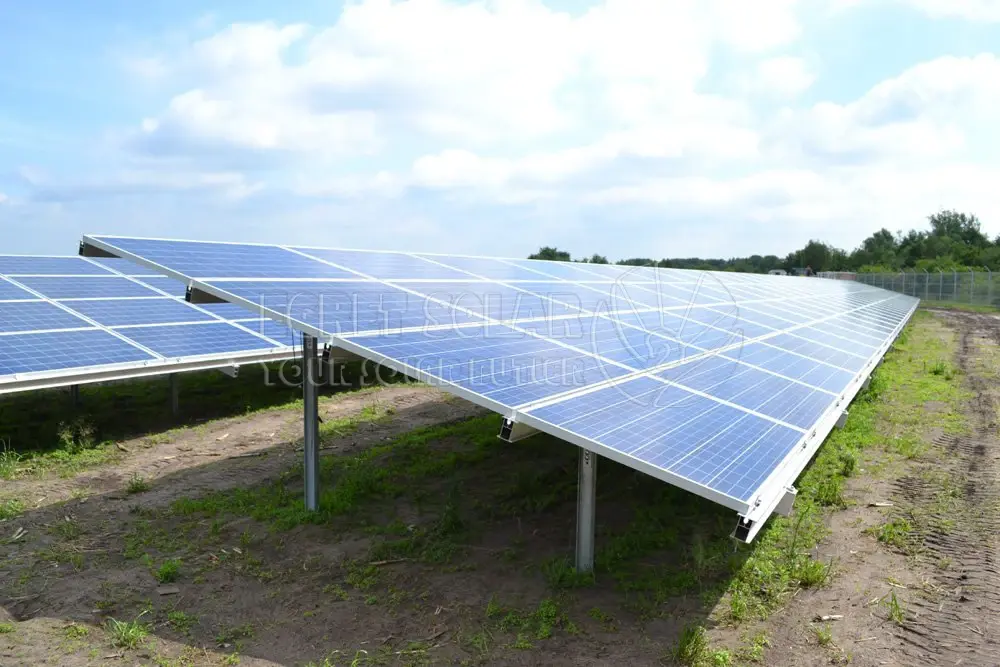 double Pile Solar Ground Mounting