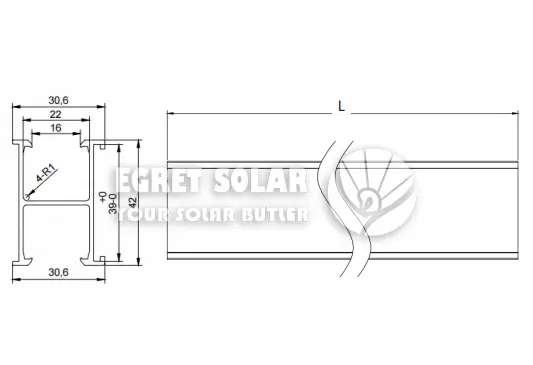 Solar Panel Mounting Rail Connector