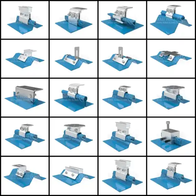 Solar non penetrating roof clamp