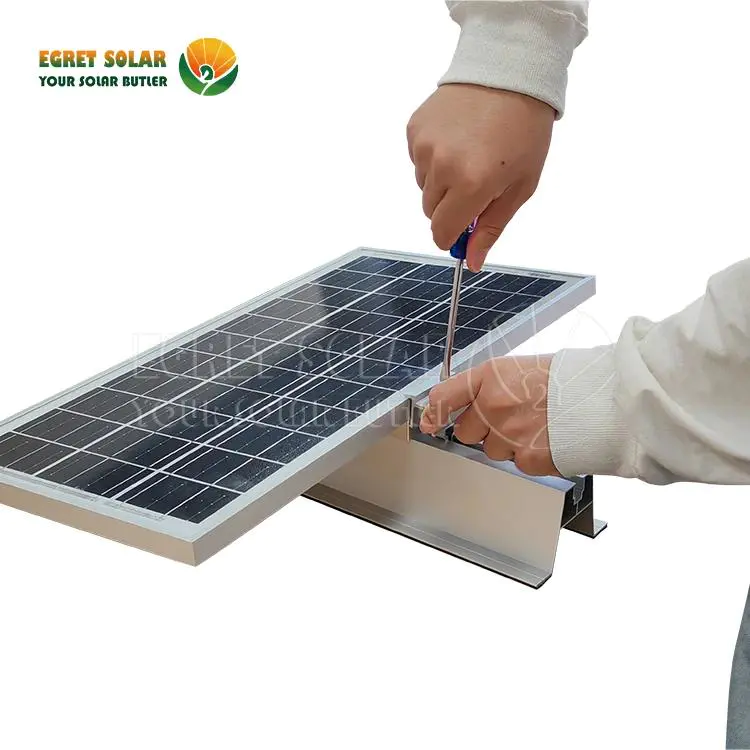 Pemasangan cepat sistem kereta api pendek aluminium solar
