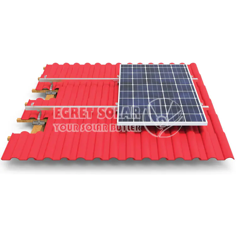 Pemasangan cepat sistem pemasangan bumbung jubin solar